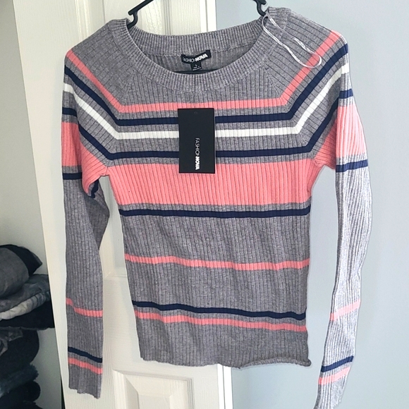 Fashion Nova Striped Top - Picture 1 of 4